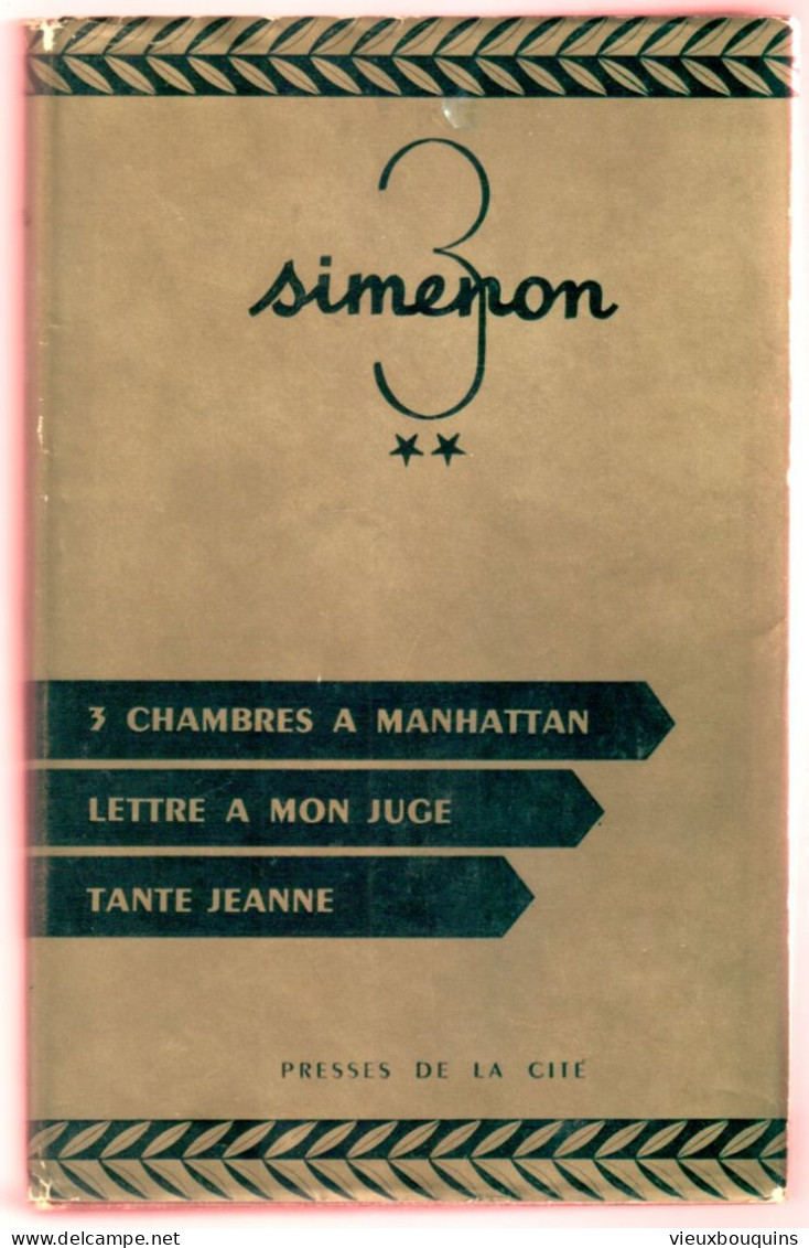 Collection : Trio. Tome 2. Voir Titres Sur Scan (G. Simenon) 1956 - Belgische Autoren