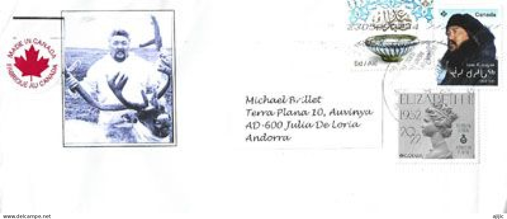 Jose Kusugak,Canada Indigenous Leader & The "Big Party" Of The  Aïd Al-Adha , On Letter 2023 To Andorra (Principat) - Lettres & Documents