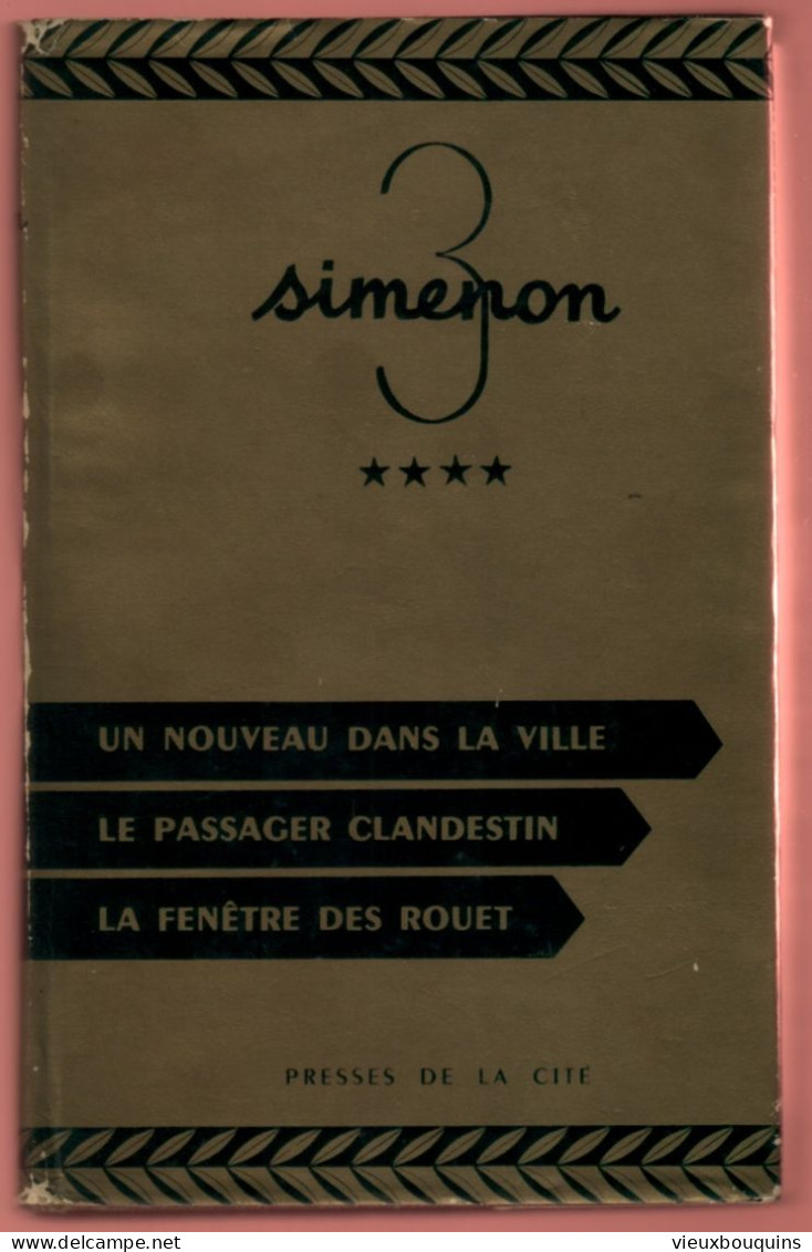 Collection : Trio. Tome 4. Voir Titres Sur Scan (G. Simenon) 1957 - Auteurs Belges