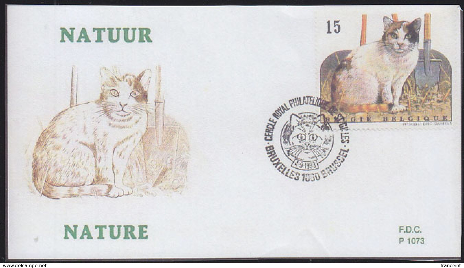 BELGIUM(1993) Cat. Die Proof In Black Signed By The Engraver, Representing The Cachet For The Official FDC. Scott 1503. - Proeven & Herdruk