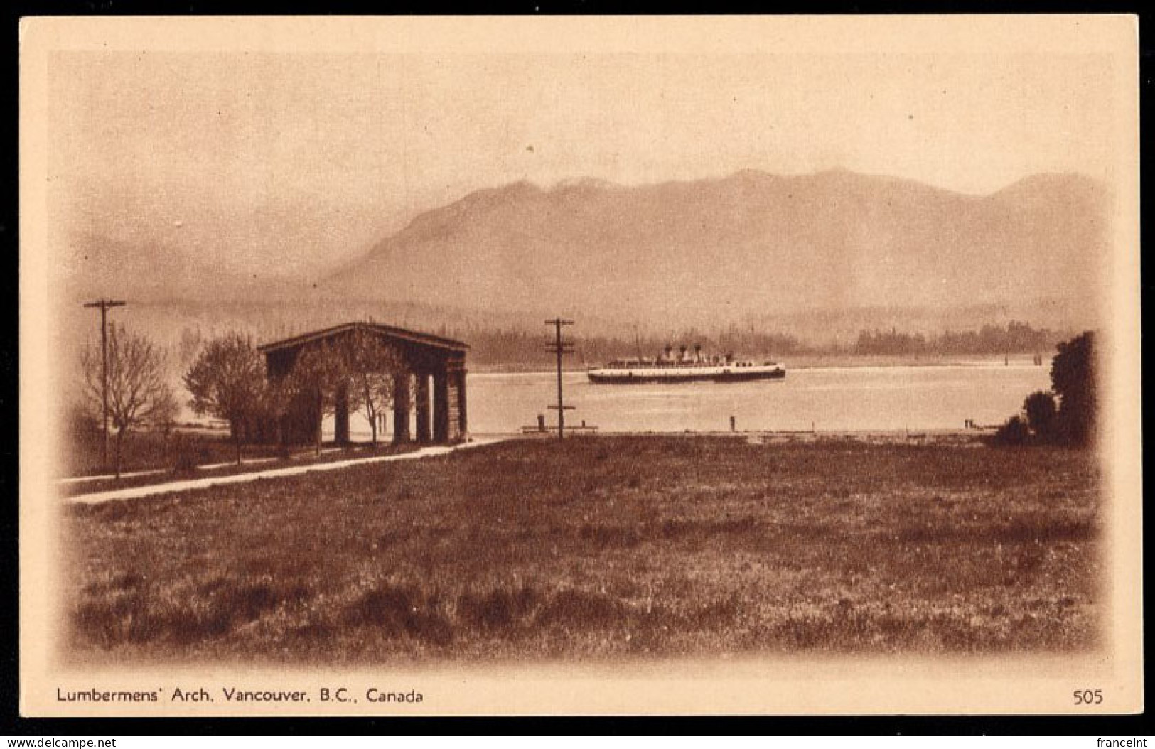 CANADA(1930) Lumbermans' Arch. 2 Cent Postal Card With Sepia Illustration. Vancouver, B.C. - 1903-1954 De Koningen