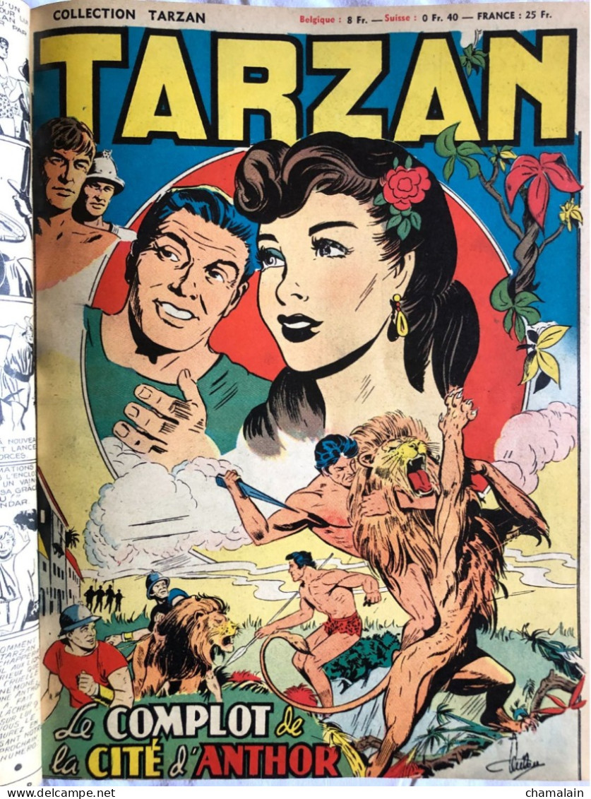 COLLECTION TARZAN RECUEIL N°9a (rare) N°88 à 96 (Collection Réf.TZC112 - Années 1951/52) - Edition Originale. TBE - Tarzan