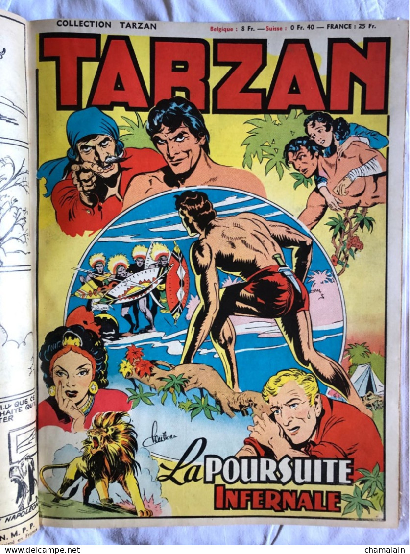 COLLECTION TARZAN RECUEIL N°9a (rare) N°88 à 96 (Collection Réf.TZC112 - Années 1951/52) - Edition Originale. TBE