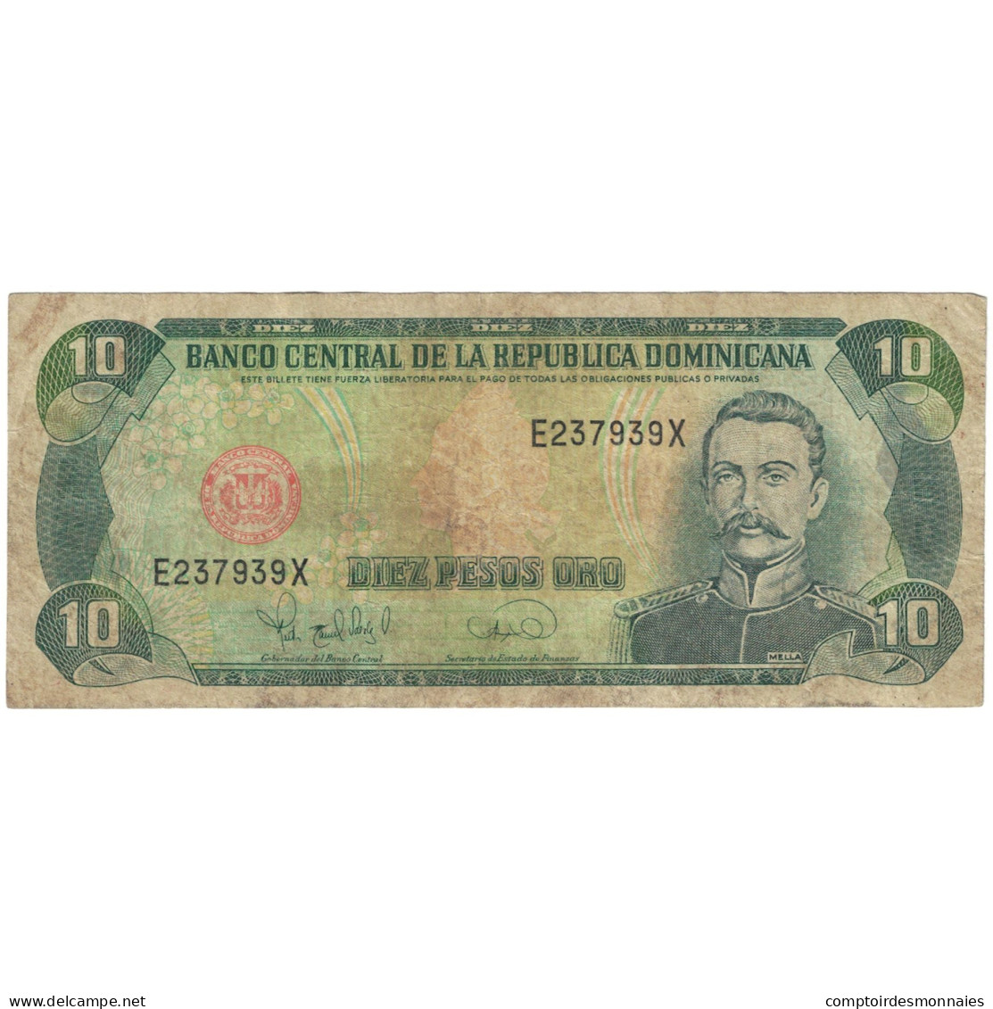 Billet, République Dominicaine, 10 Pesos Oro, 1995, KM:148a, TB - Dominicaine