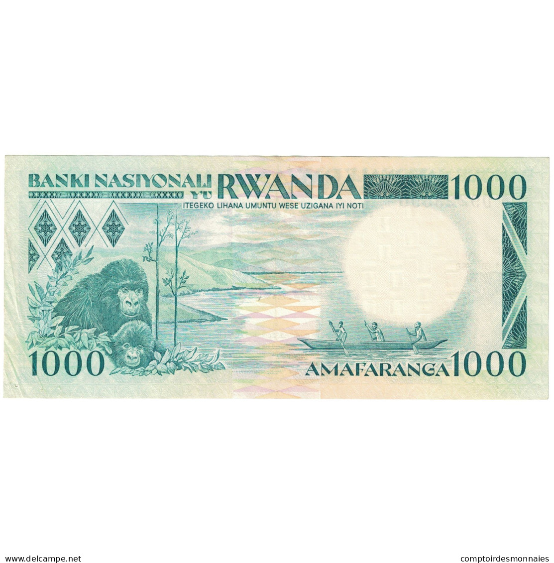 Billet, Rwanda, 1000 Francs, 1988, 1988-01-01, KM:21a, NEUF - Rwanda