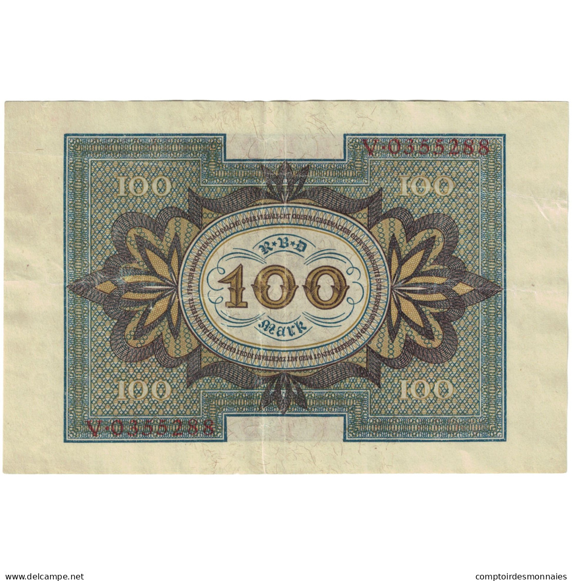 Billet, Allemagne, 100 Mark, 1922, 1922-12-02, KM:69a, TTB - 5.000 Mark