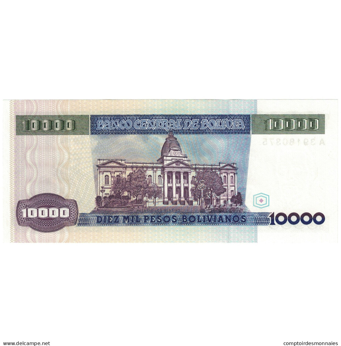 Billet, Bolivie, 10,000 Pesos Bolivianos, D.1984, 1984-02-10, KM:169a, TTB - Bolivie