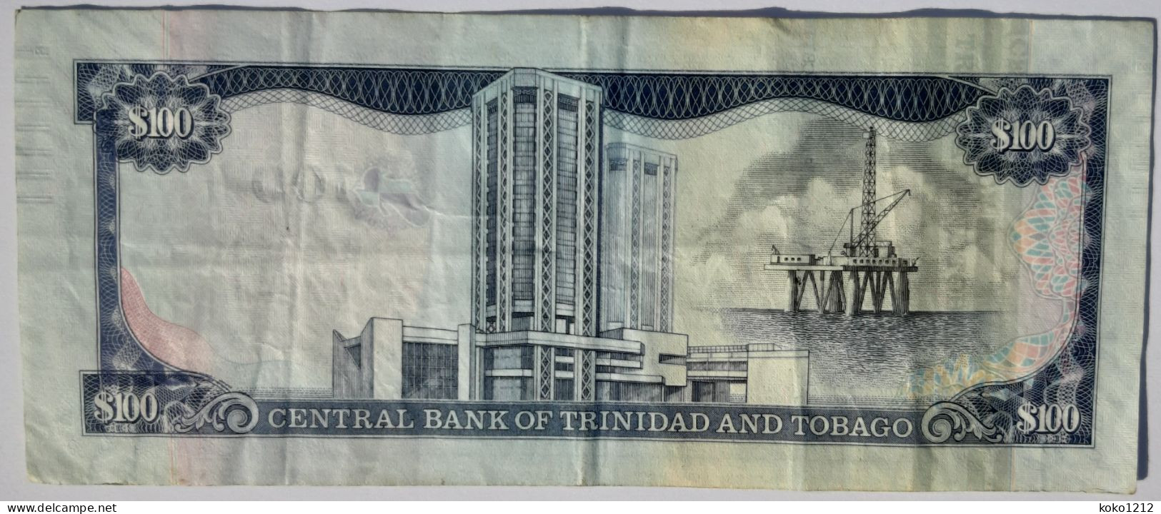 Trinitad And Tobago 100 Dollars P51b (sign. Jwala Rambarran) VF - Trinidad & Tobago
