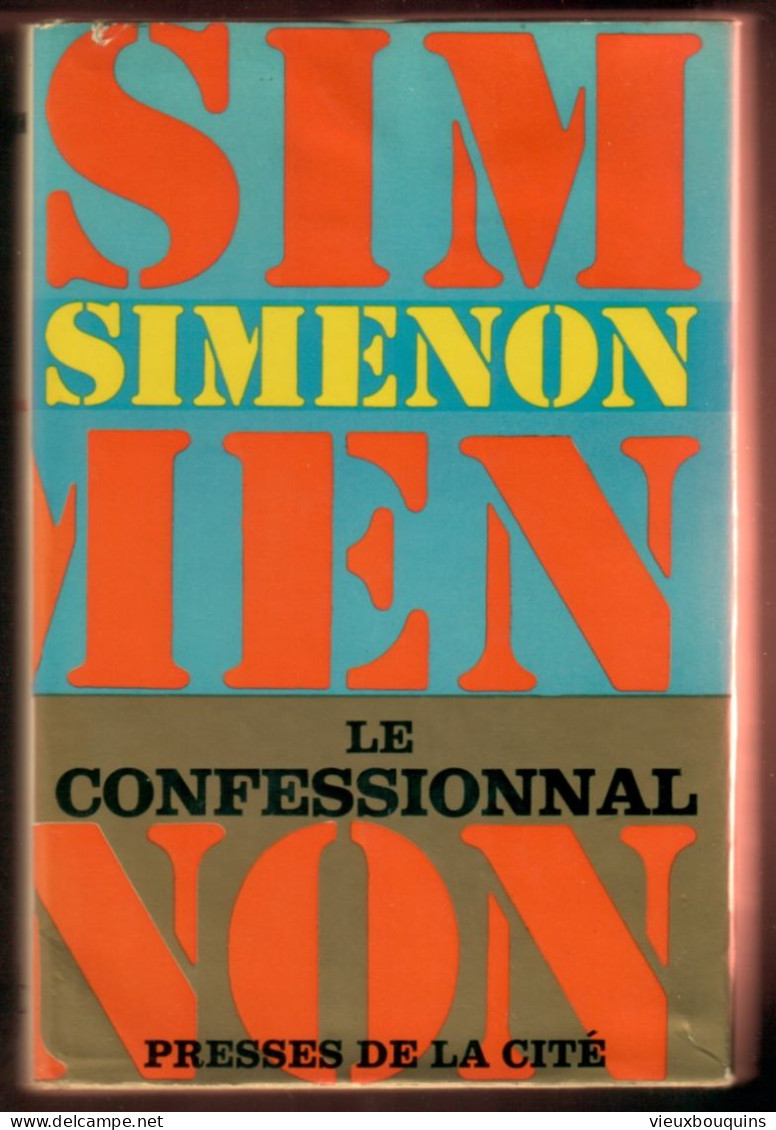 LE CONFESSIONNAL (G. Simenon) 1966 - Auteurs Belges