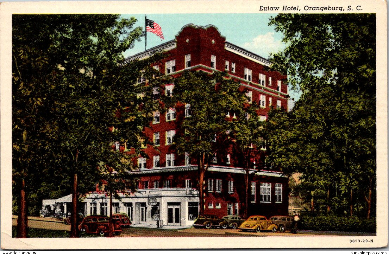 South Carolina Orangeburg The Eutaw Hotel Curteich - Orangeburg