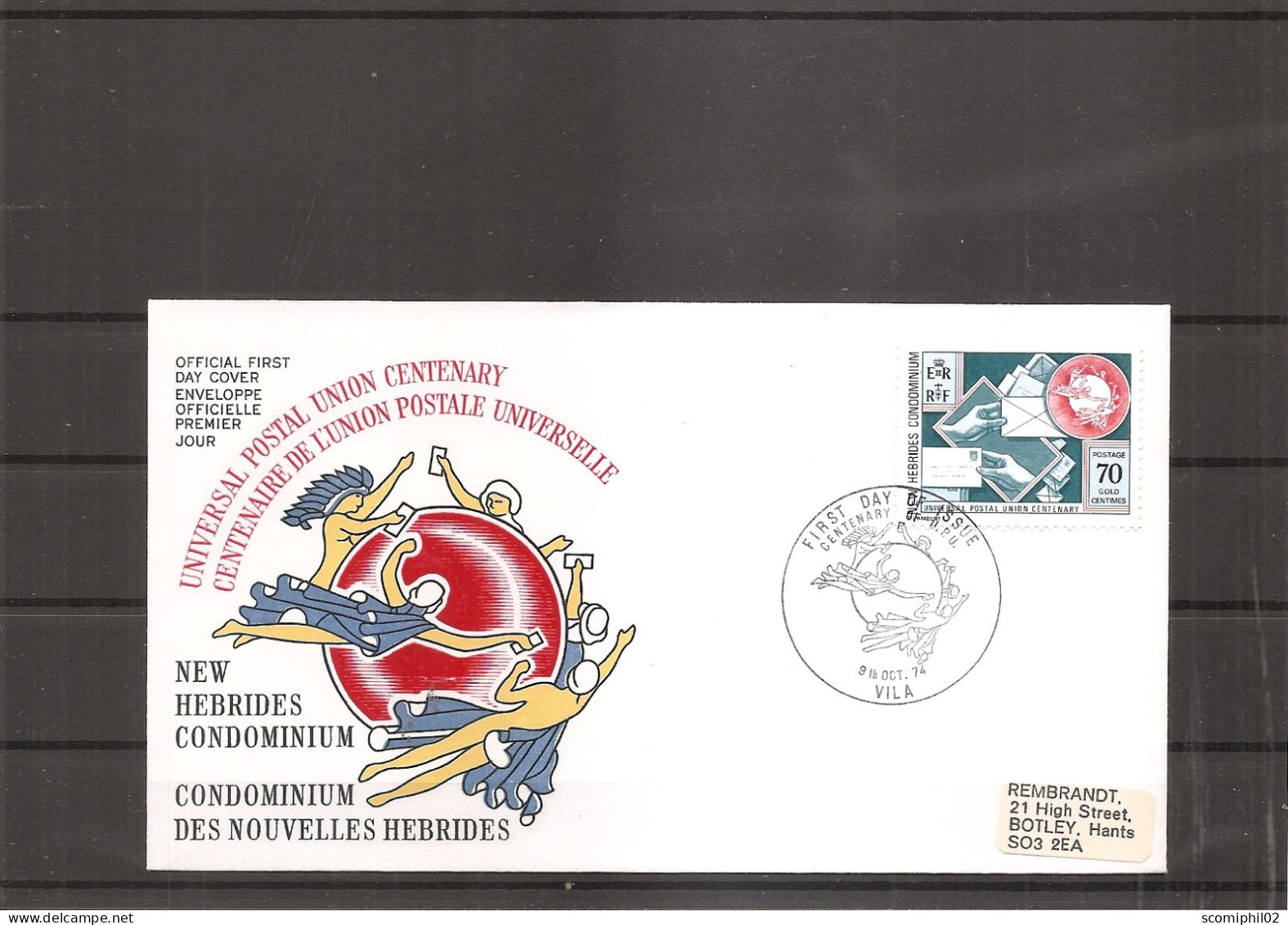 Nouvelle -Hébrides - UPU ( FDC De 1974 à Voir) - Briefe U. Dokumente