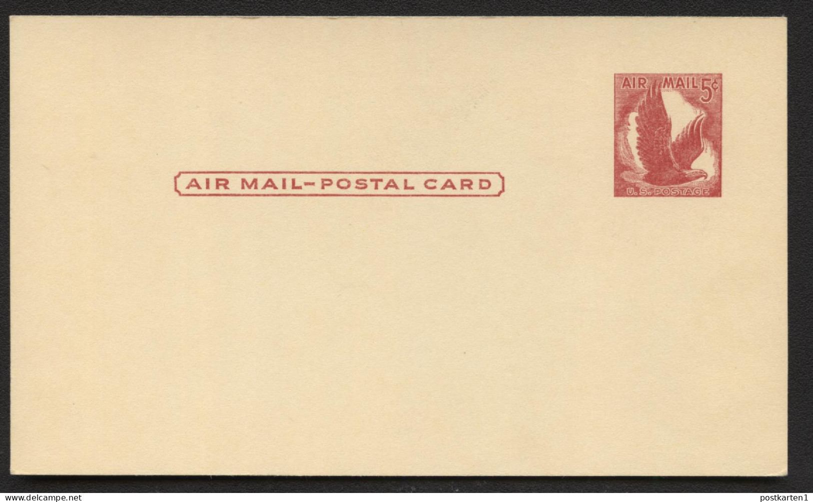 UXC2 Air Mail Postal Card Mint Vf 1958 - 1941-60
