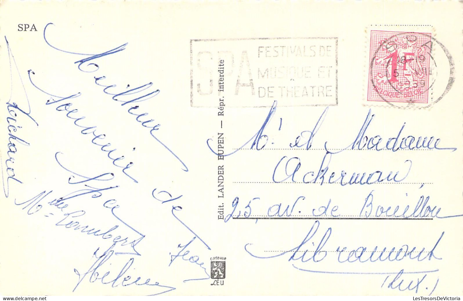 BELGIQUE - SPA - Souvenir De Spa - La Perle Des Ardennes - Carte Postale Ancienne - Spa