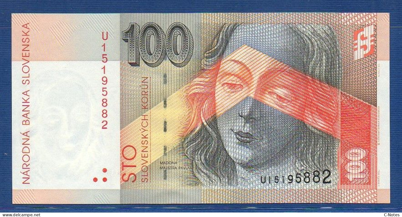 SLOVAKIA - P.25d – 100 Slovenských Korún 2001 UNC, S/n U15195882 - Slovacchia