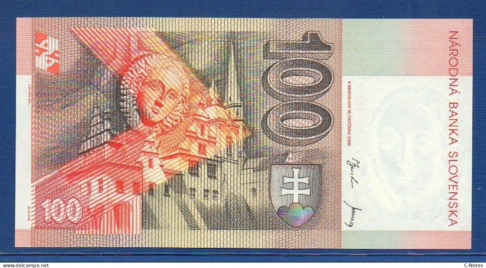 SLOVAKIA - P.25d – 100 Slovenských Korún 2001 UNC, S/n U15195882 - Slovaquie