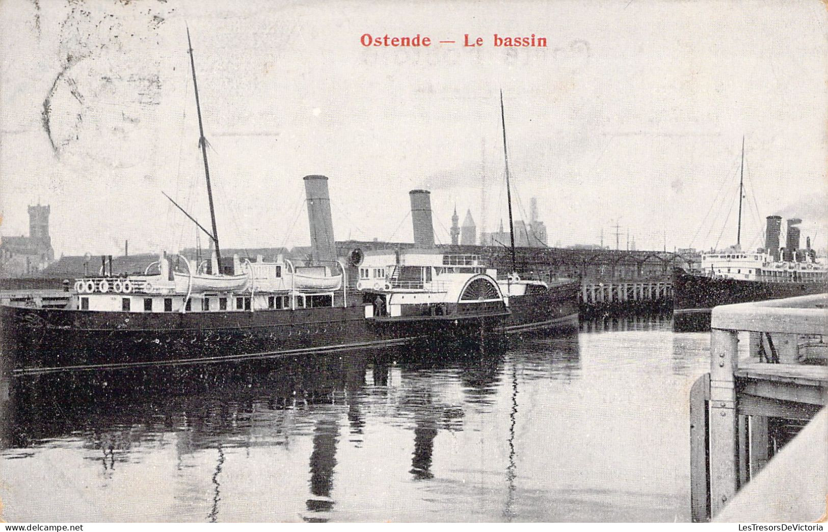 BELGIQUE - OSTENDE - Le Bassin - Carte Postale Ancienne - Oostende