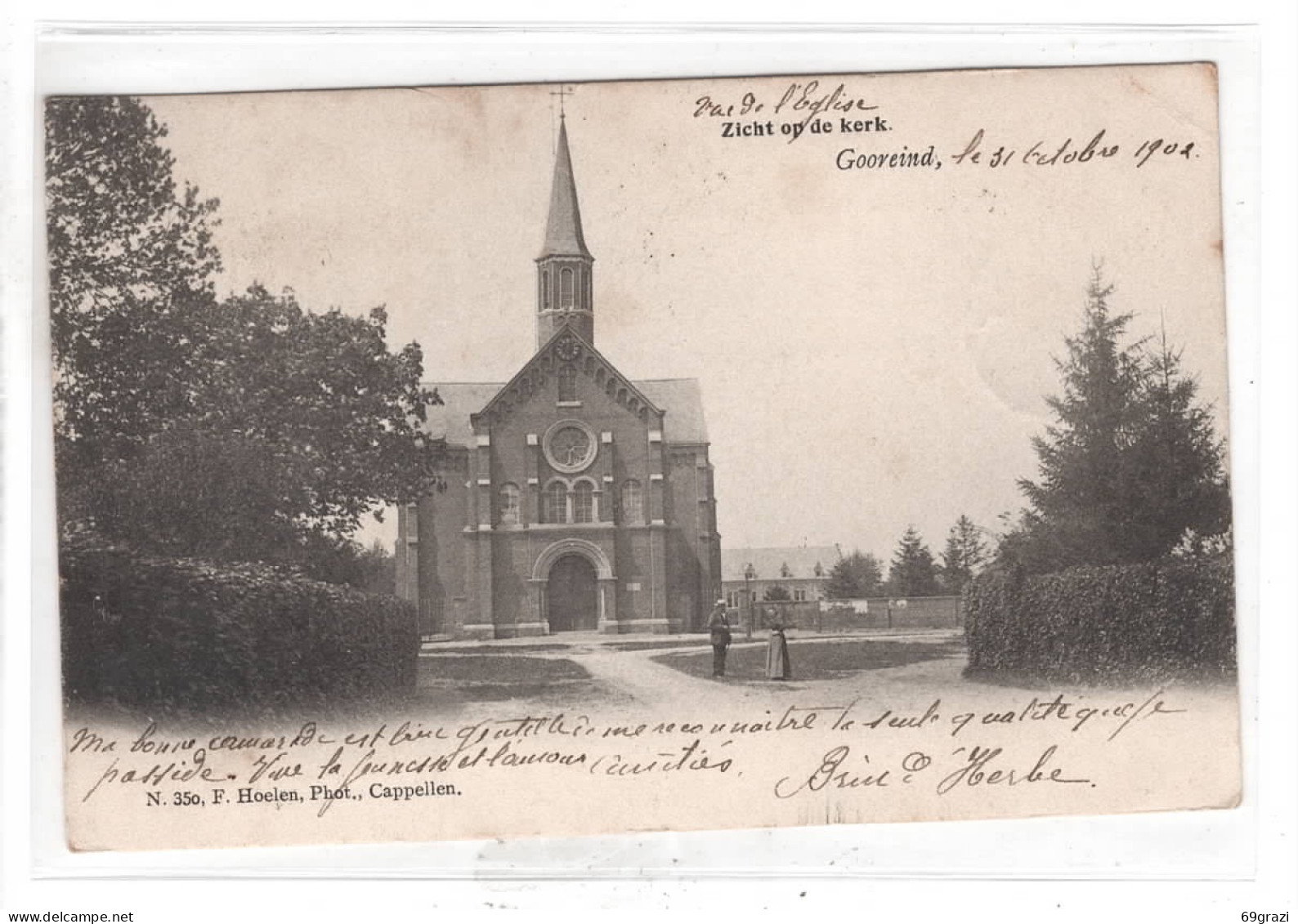 Gooreind Zicht Op De Kerk Hoelen Nr 350 - Wuustwezel