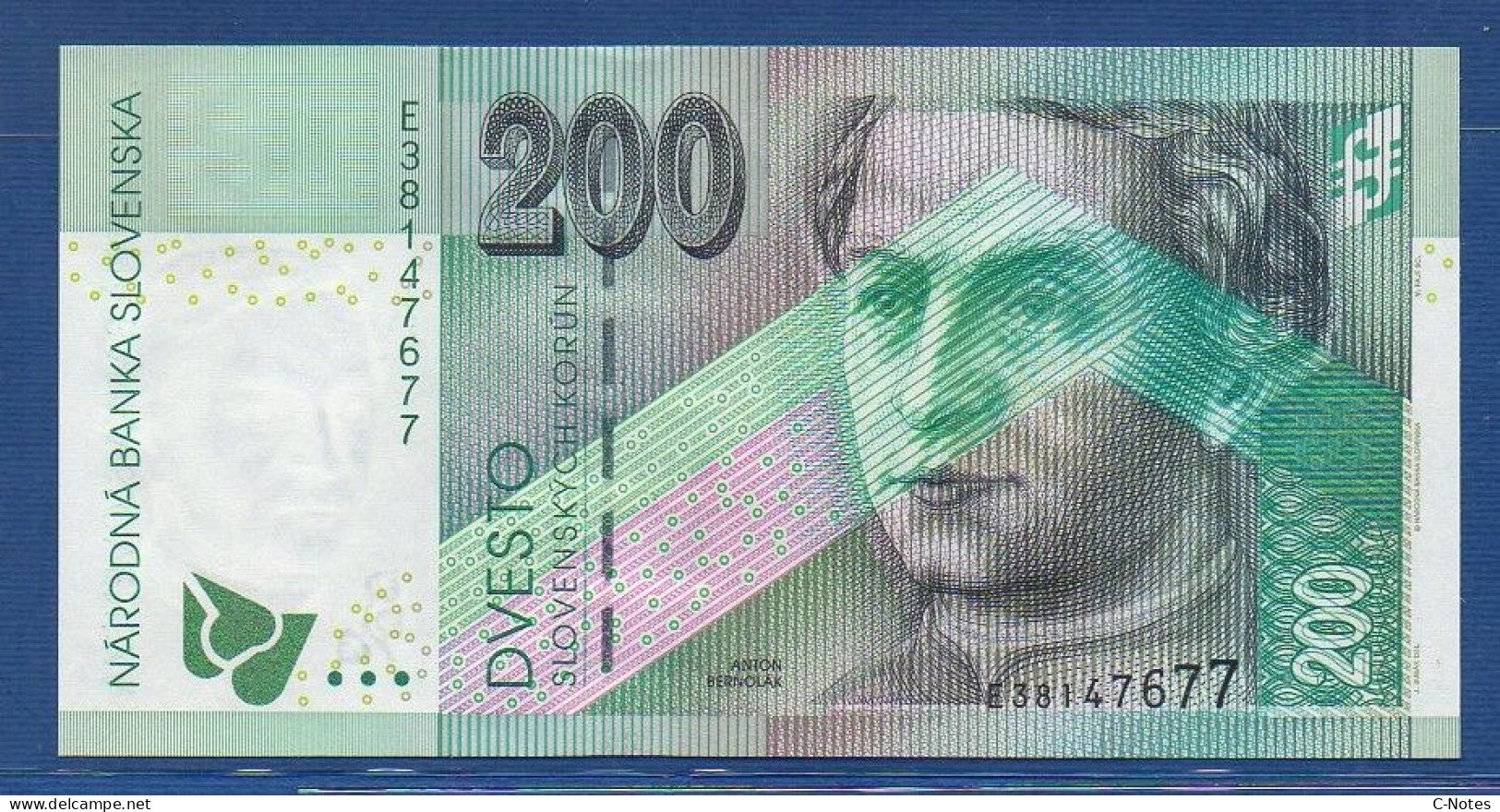 SLOVAKIA - P.30a – 200 Slovenských Korún 1999 UNC, S/n E38147677 - Slovacchia