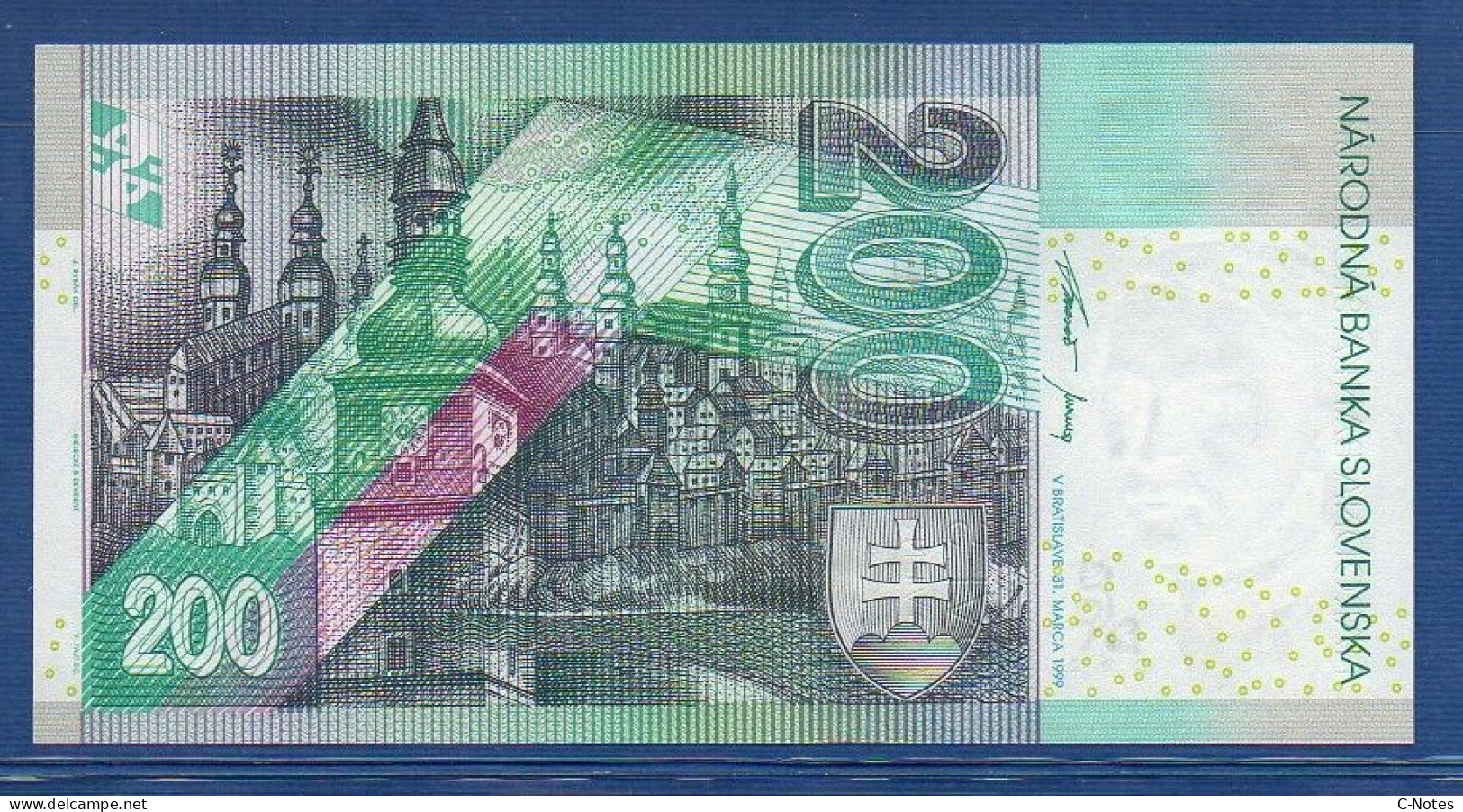 SLOVAKIA - P.30a – 200 Slovenských Korún 1999 UNC, S/n E38147677 - Slowakije