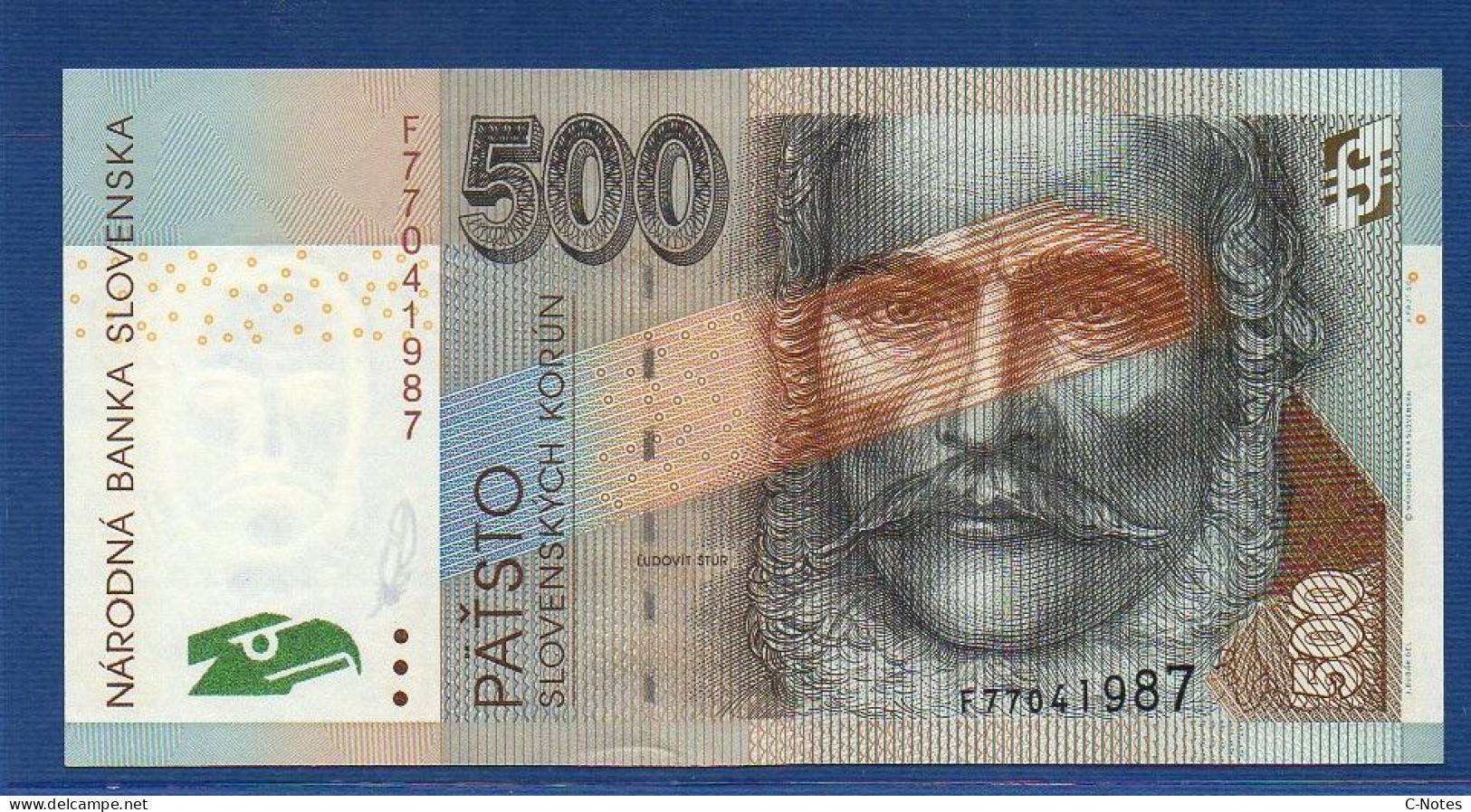 SLOVAKIA - P.31a – 500 Slovenských Korún 2000 UNC, S/n F77041987 - Slovaquie