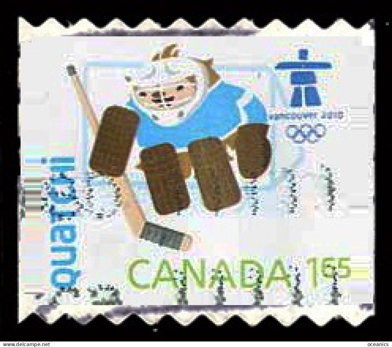 Canada (Scott No.2310 - Olimpique / 2010 / Olympic) [o] Roulette / Coil Perf. 8.5 - Oblitérés