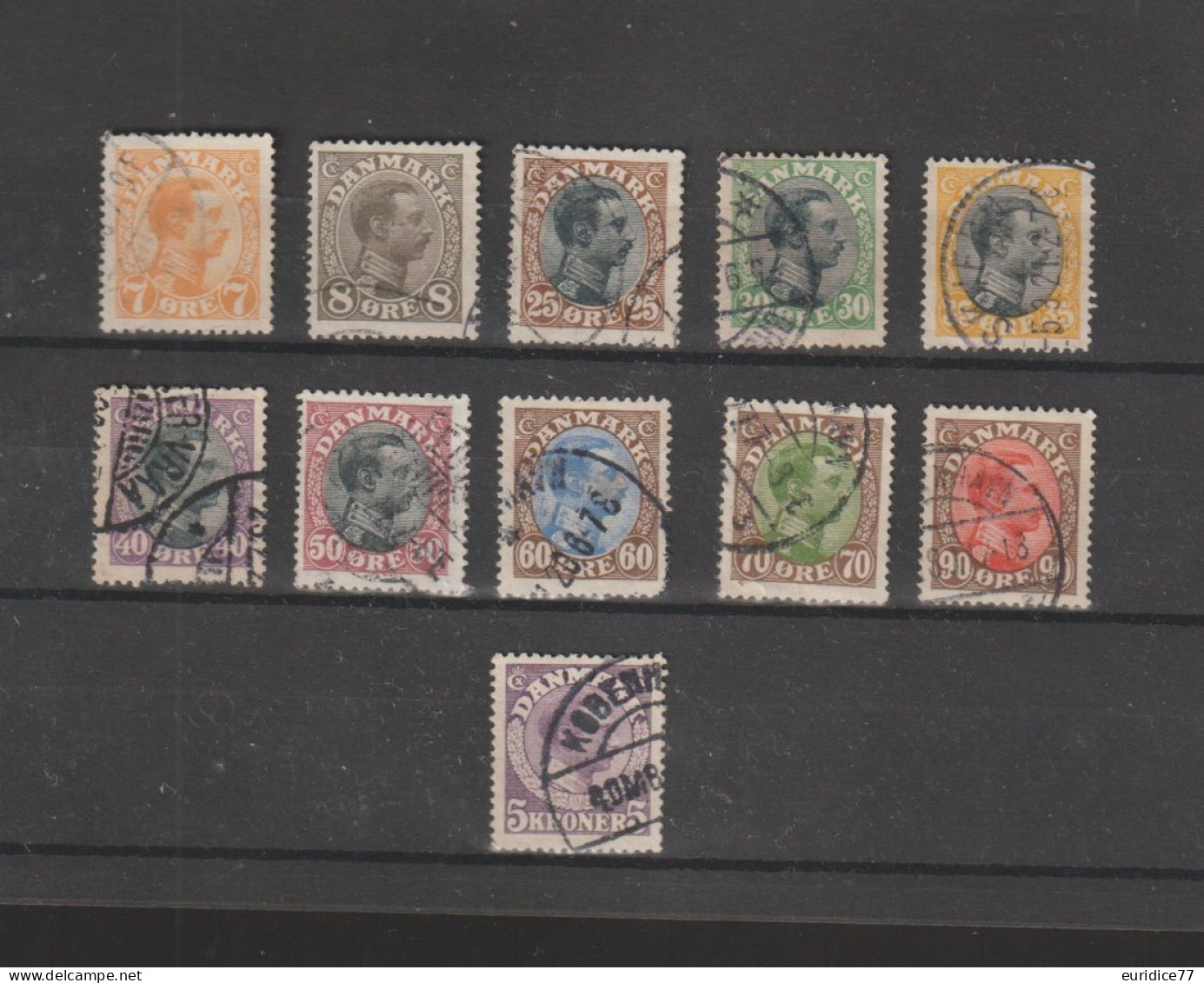 Danemark Denmark 1919 - Yvert 105/116 Obliterée VC 65€ - Used Stamps
