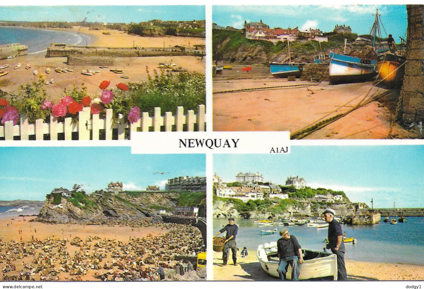 SCENES FROM NEWQUAY, CORNWALL, ENGLAND. Circa 1971 USED POSTCARD   Ps1 - Newquay