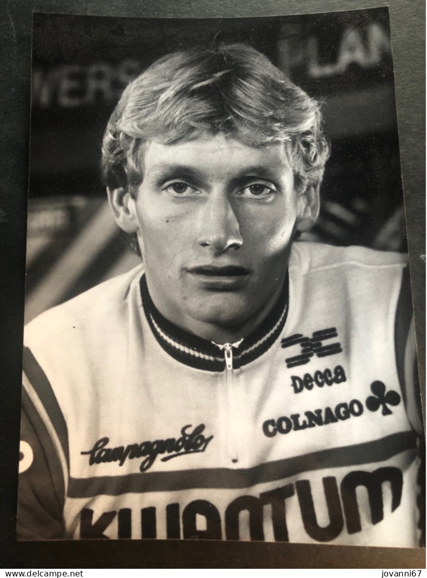 Adrie Van Der Poel - Kwantum Hallen - 1985 - Photo Pour Presse 13x18 Cm  -  Cyclisme - Ciclismo -wielrennen - Cyclisme