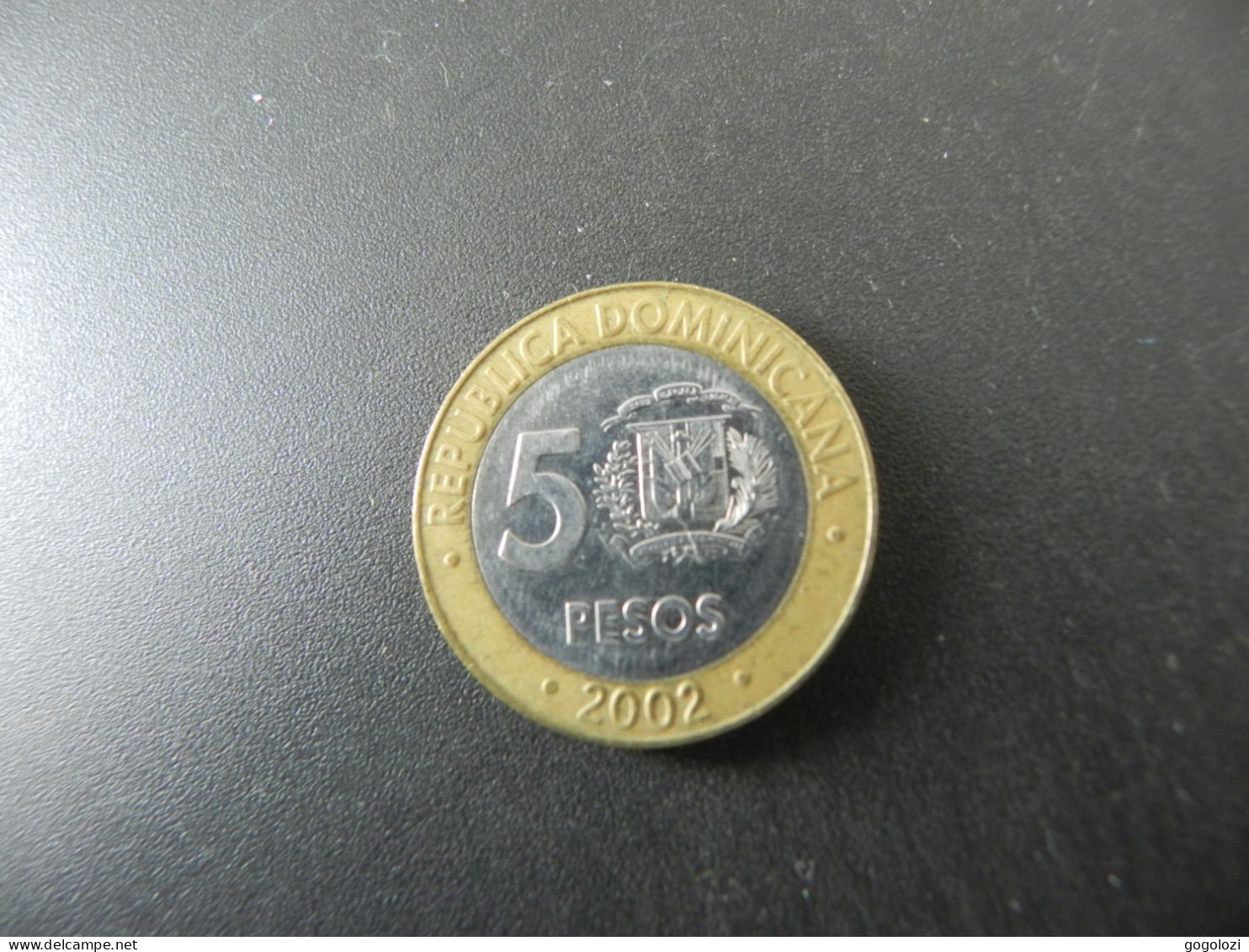 Dominican Republic 5 Pesos 2002 - Dominicaine