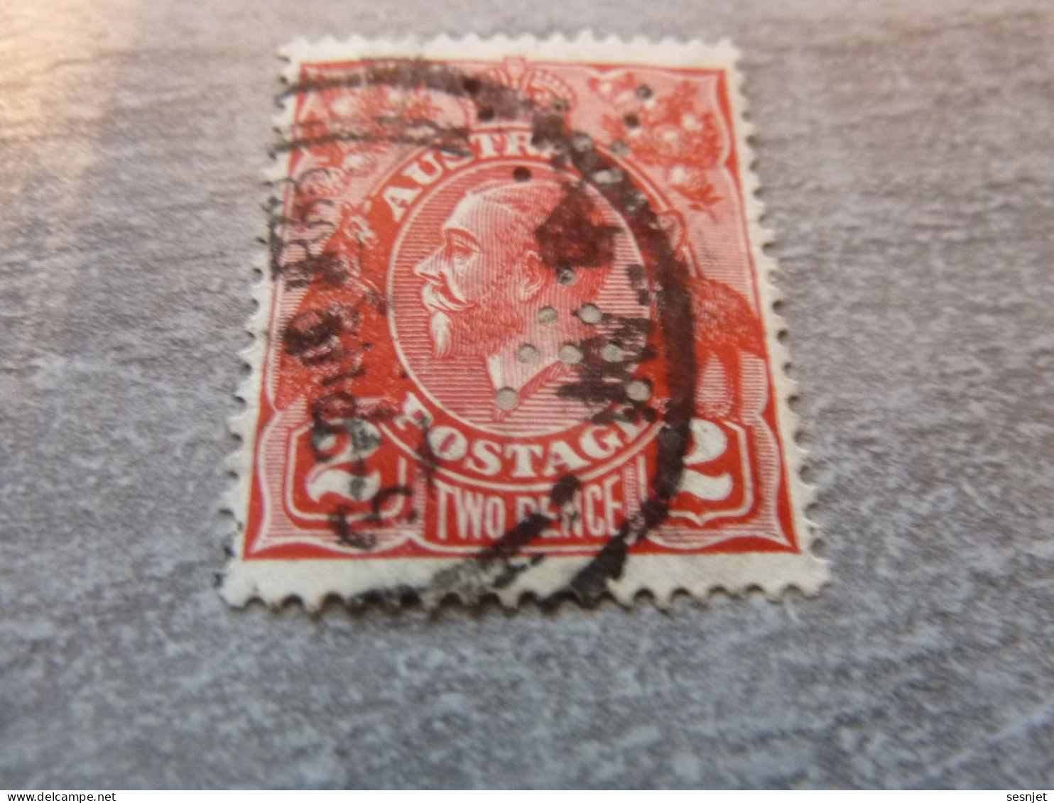 Australia - George V - 2- Tho Pence - Perforé -  Yt 79 - Rouge - Oblitéré - Année 1931 - - Perforiert/Gezähnt