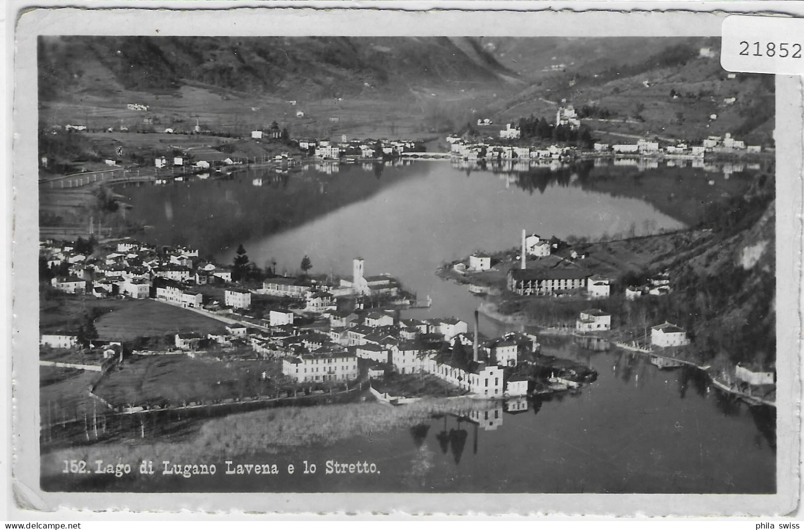 Lago Di Luagno Lavena E Lo Stretto - Agno