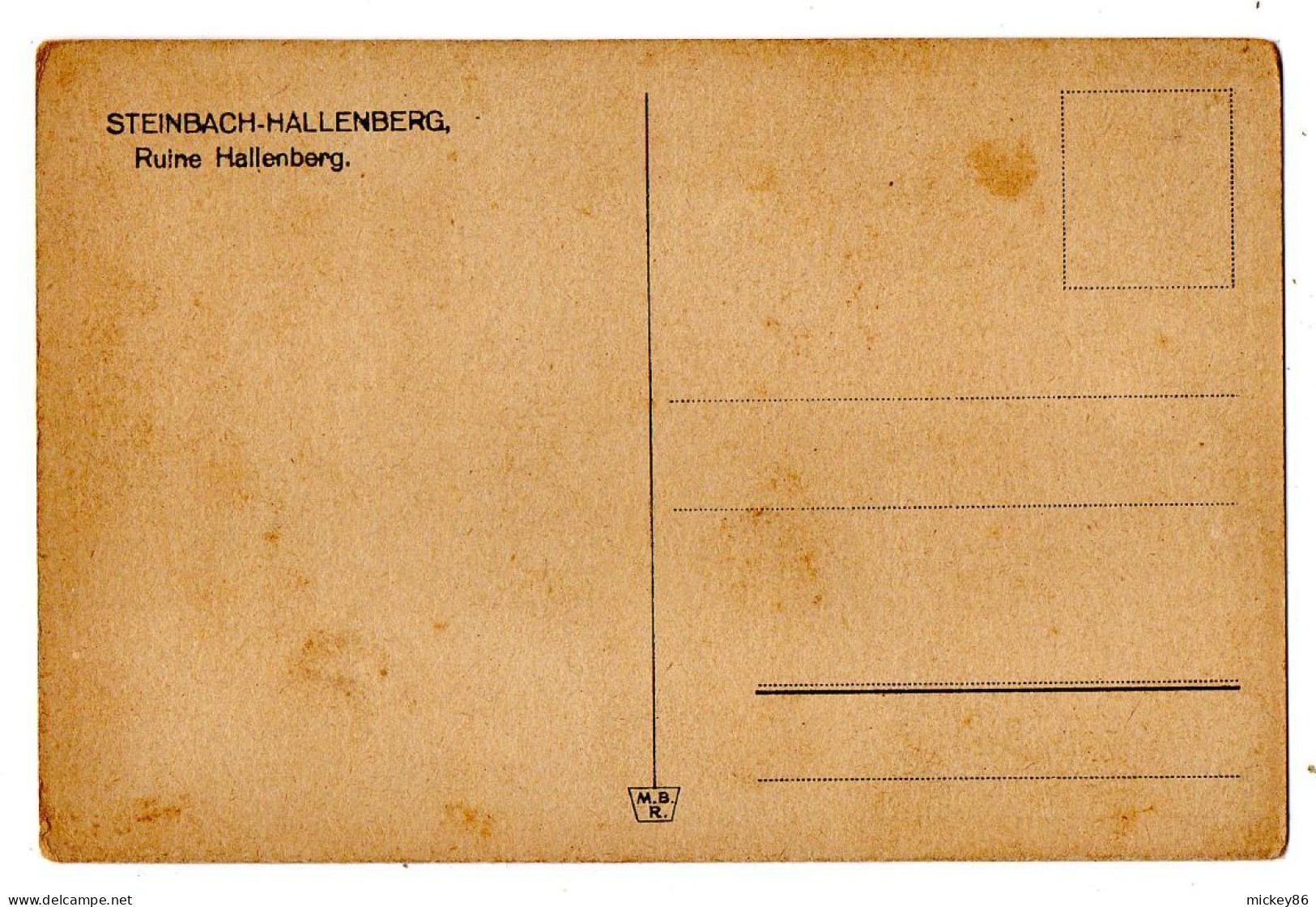 Allemagne -- STEINBACH-HALLENBERG -- Ruine Hallenberg . - Steinbach-Hallenberg