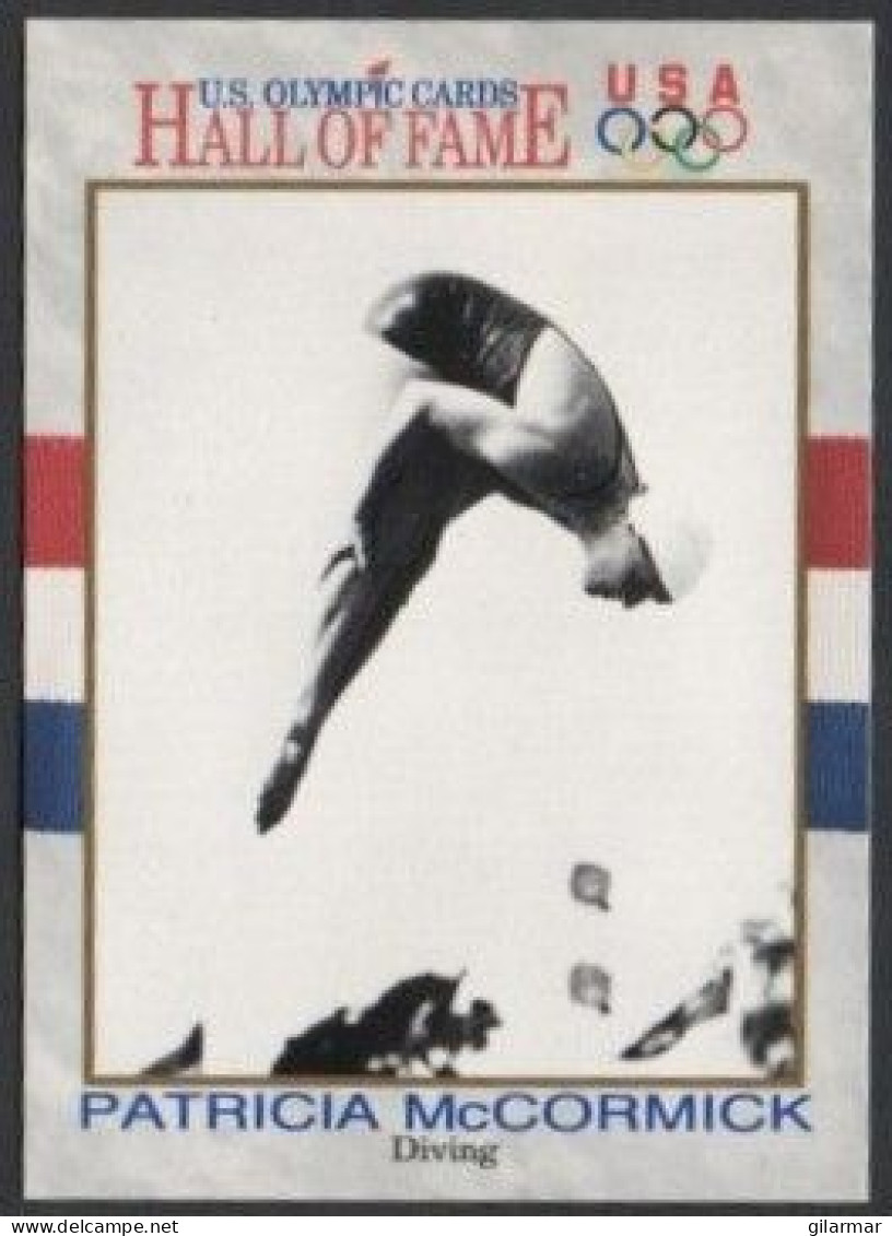 UNITED STATES 1991 - U.S. OLYMPIC CARDS HALL OF FAME # 30 - PATRICIA McCORMICK - OLYMPIC GAMES 1952 / 1956 - DIVING - G - Sonstige & Ohne Zuordnung