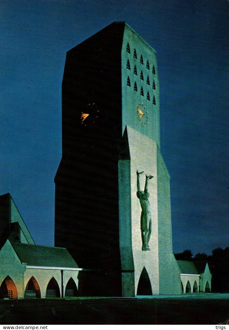 Oostduinkerke - St. Niklaaskerk (bij Nacht) - Oostduinkerke
