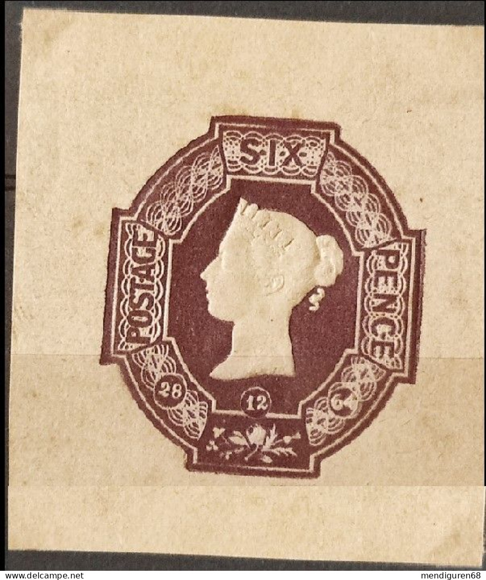 GROSSBRITANNIEN GRANDE BRETAGNE GB 1847-55 VICTORIA EMBOSSED SUFFOLK TELEGRAPH FORM 6 P WITH DATE SG 58 MI 5A YT 5 SN 7 - Nuovi