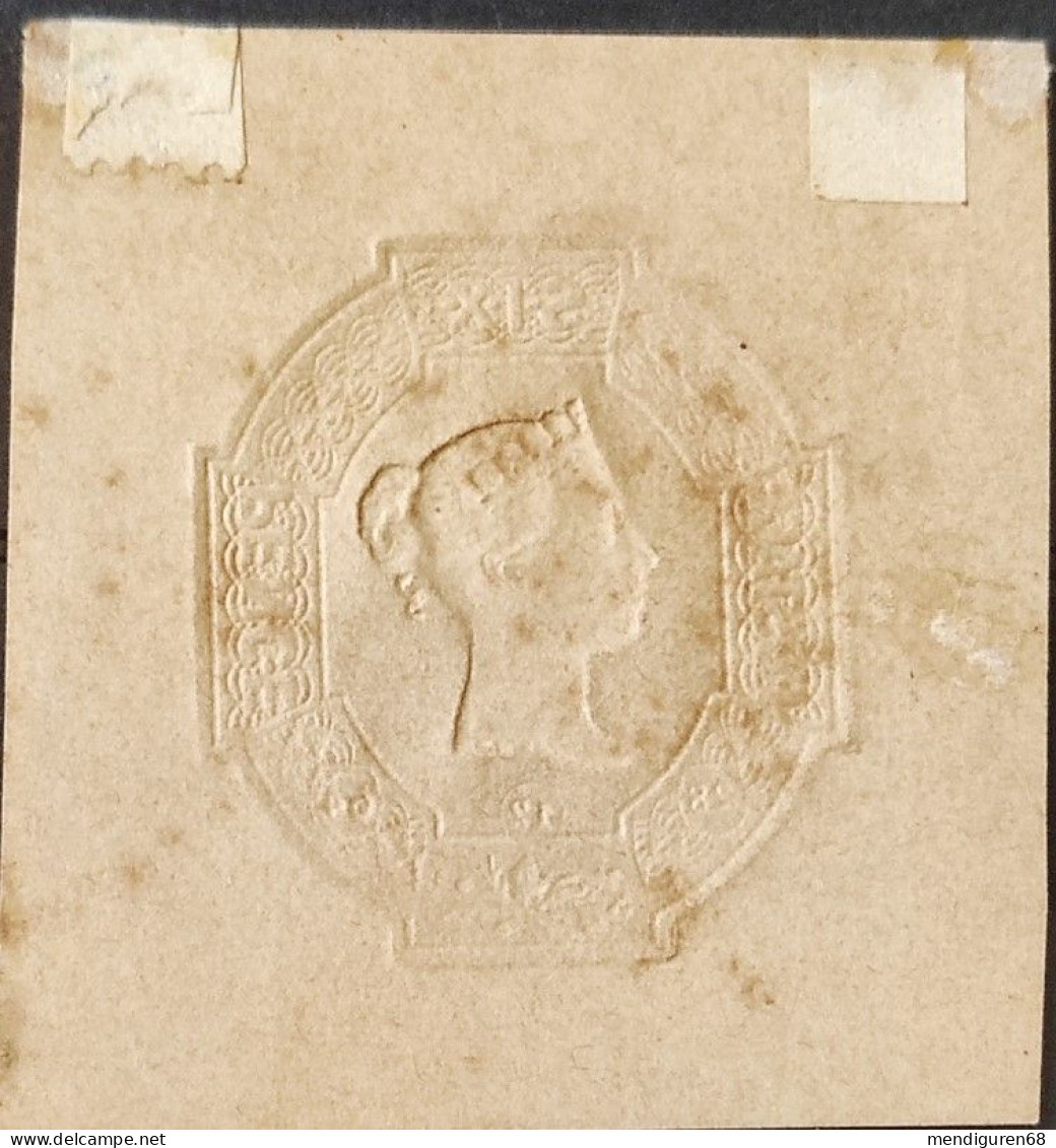 GROSSBRITANNIEN GRANDE BRETAGNE GB 1847-55 VICTORIA EMBOSSED SUFFOLK TELEGRAPH FORM 6 P WITH DATE SG 58 MI 5A YT 5 SN 7 - Nuovi