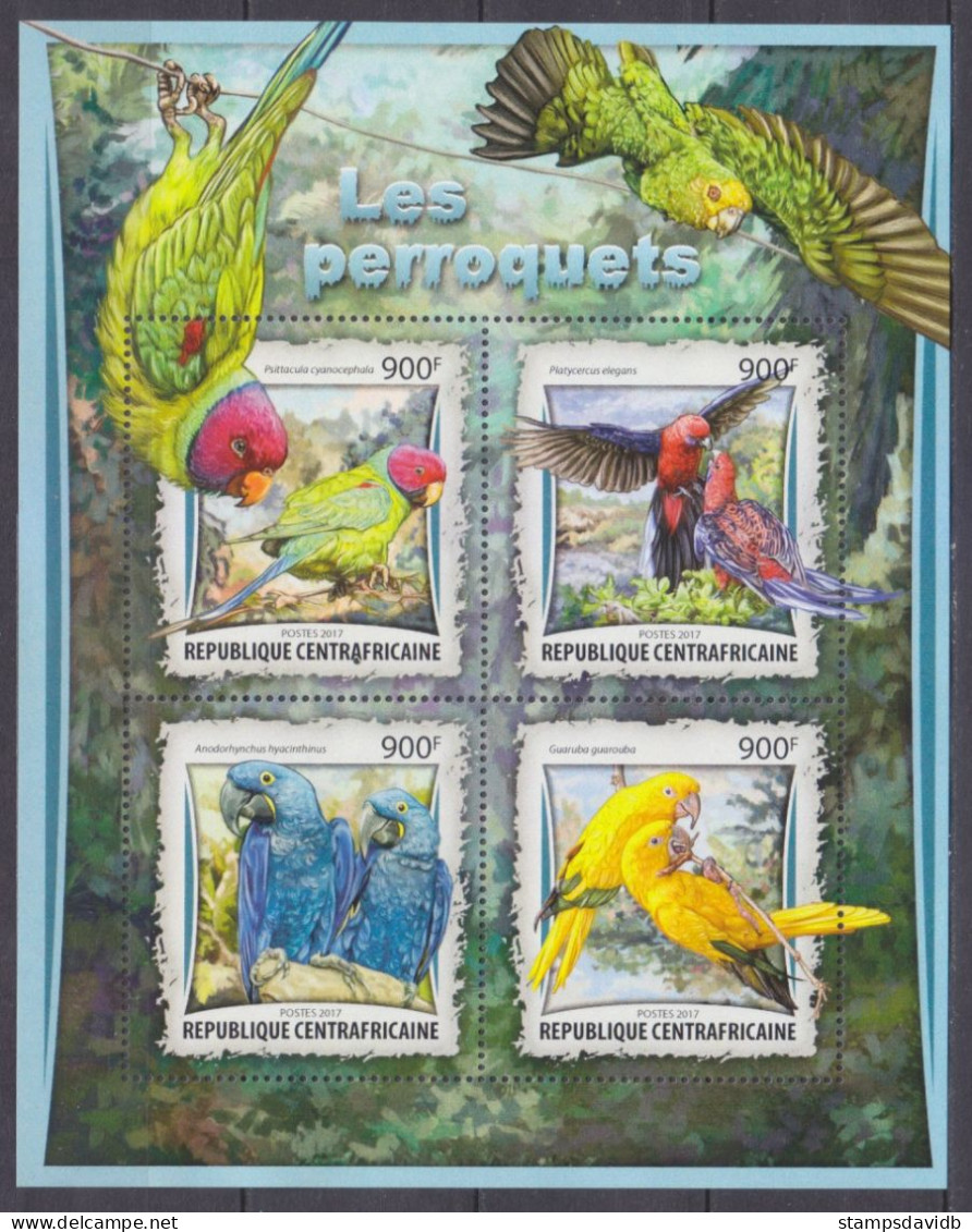 2017 Central African Republic 6755-6758KL Birds - Parrots 16,00 € - Perroquets & Tropicaux