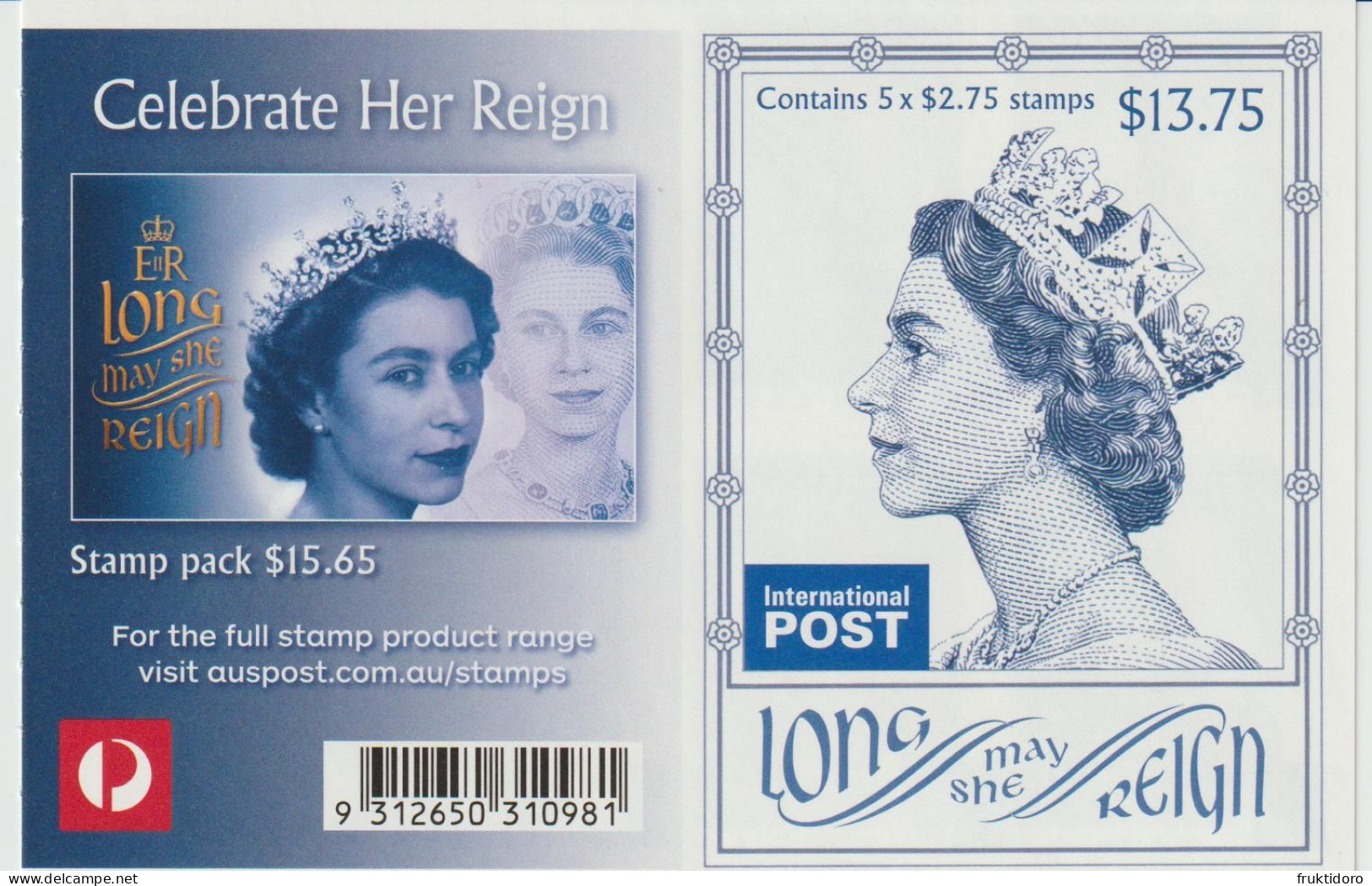 Australia Mi 4356-4357FB - Queen Elizabeth II - Official Diamond Jubilee Portrait - 2015 ** - Mint Stamps