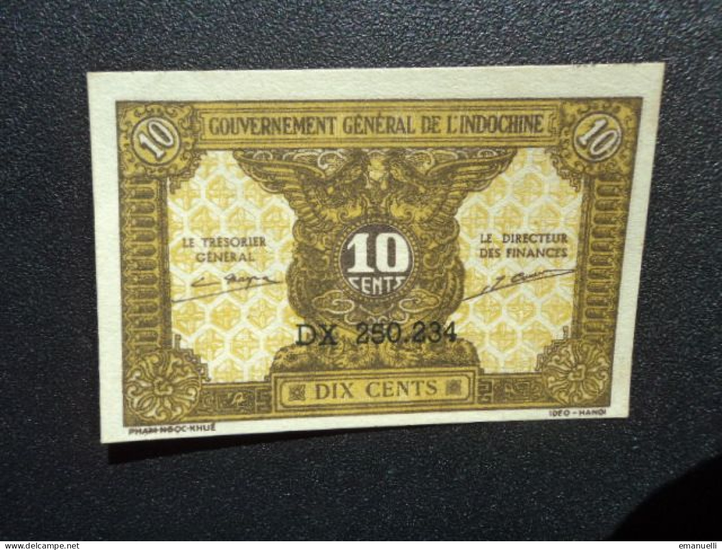 INDOCHINE : 10 PIASTRES   ND 1943    P 89a      SPL - Indocina