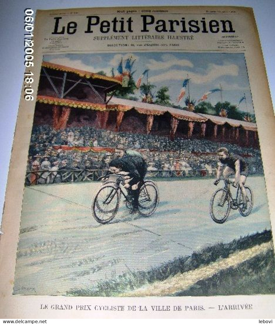 «Le Grand Prix Cycliste De La Ville De PARIS – L’arrivée » In « Le Petit Parisien – Supplément Littéraire Illustré » -> - Le Petit Parisien