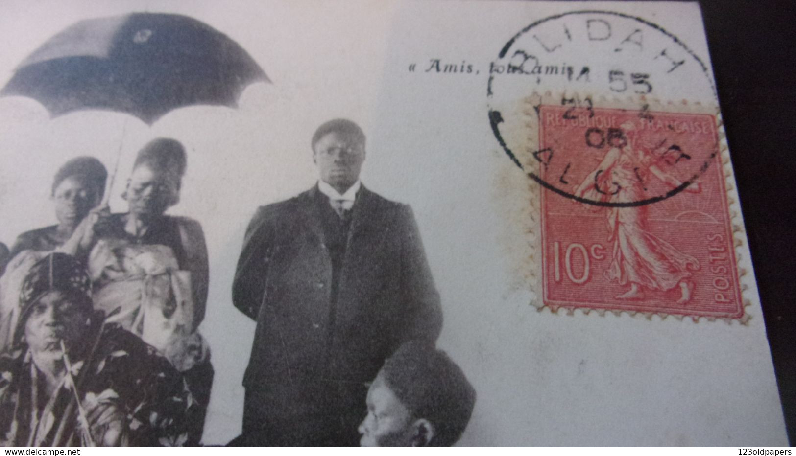 Behanzin Ex Roi Du Dahomey Sa Famille Et Sa Suite  Alger Histoire Afrique GEISER VOYAGEE 1906 - Benin