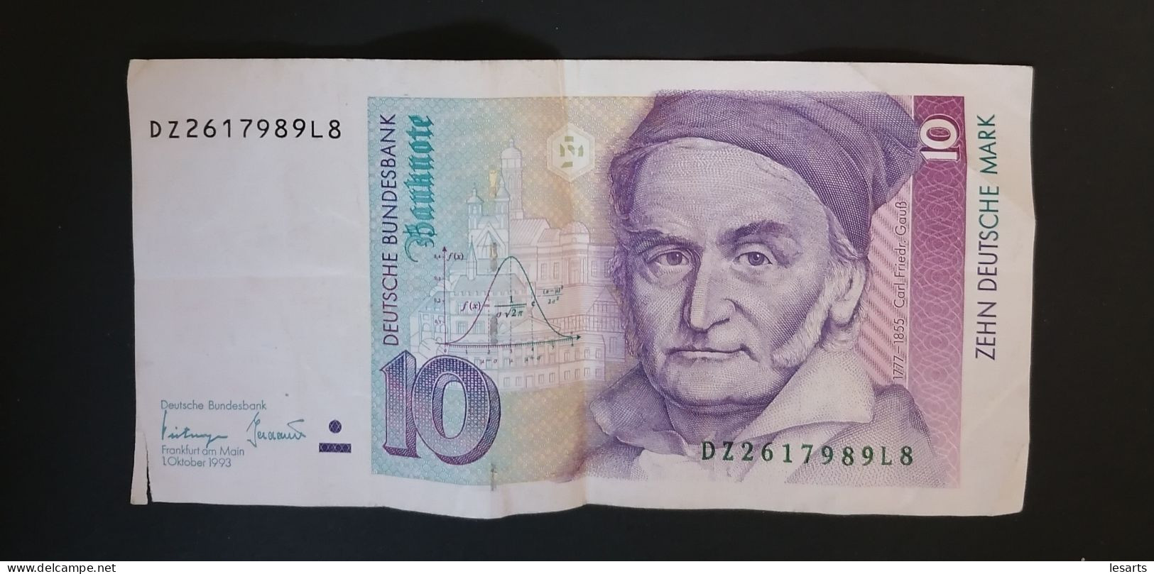 Billet 10 Deutsche Mark. Octobre 1993. - 10 Deutsche Mark