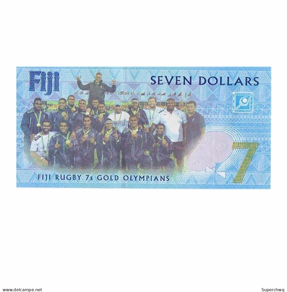 Fiji 2017 Olympic Rugby Championship Commemorative Note UNC - Corea Del Nord