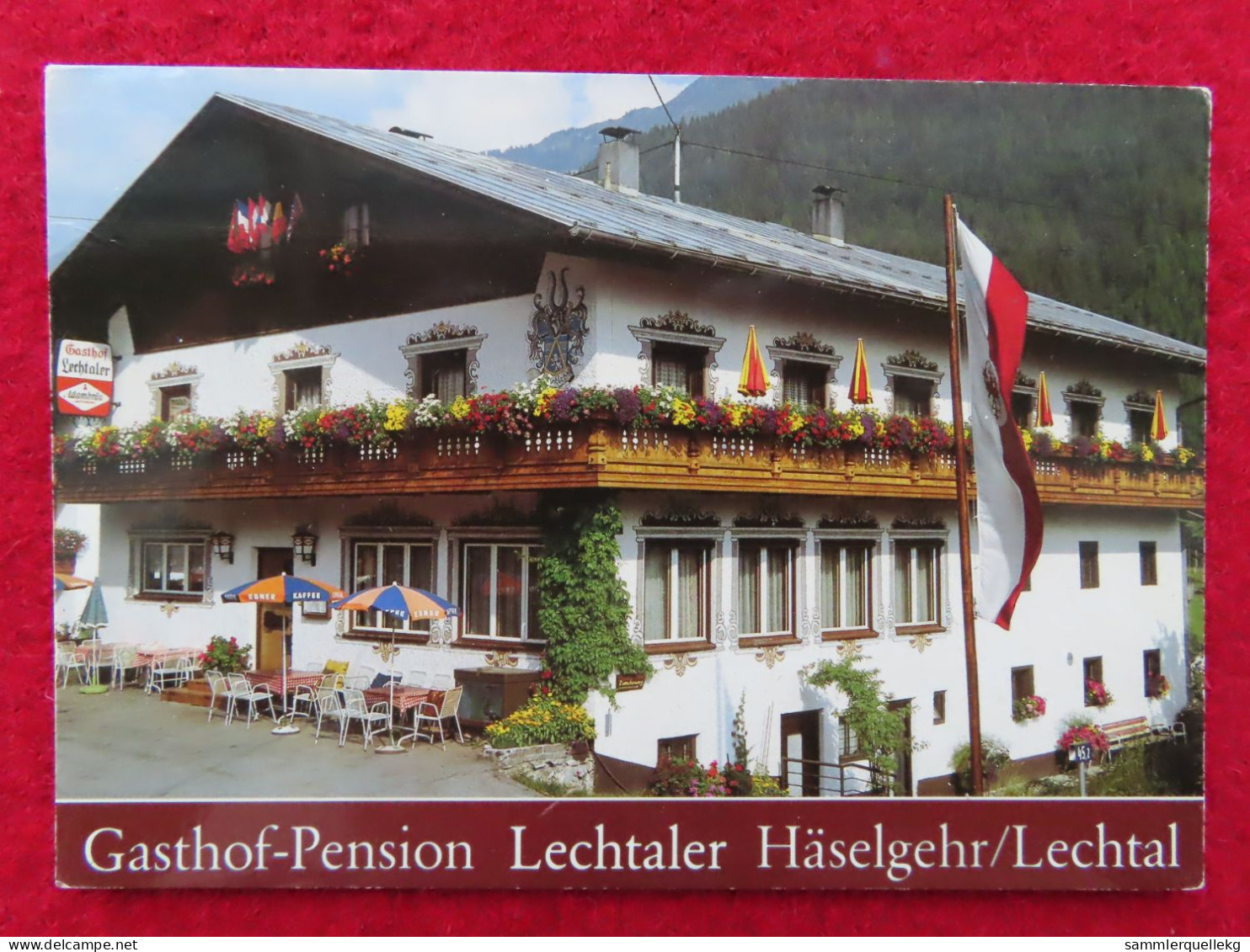 AK: Häselgehr Im Lechtal, Gasthof Pension Lechtaler, Gelaufen 1989 (Nr.4268) - Lechtal