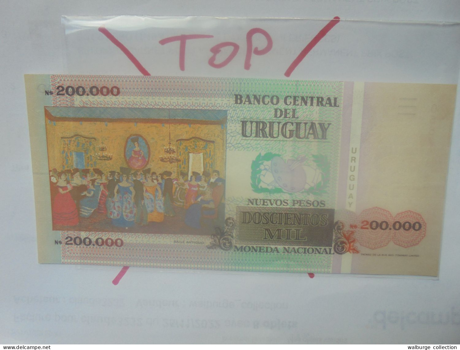 URUGUAY 200.000 PESOS 1992 Série A Neuf (B.29) - Uruguay