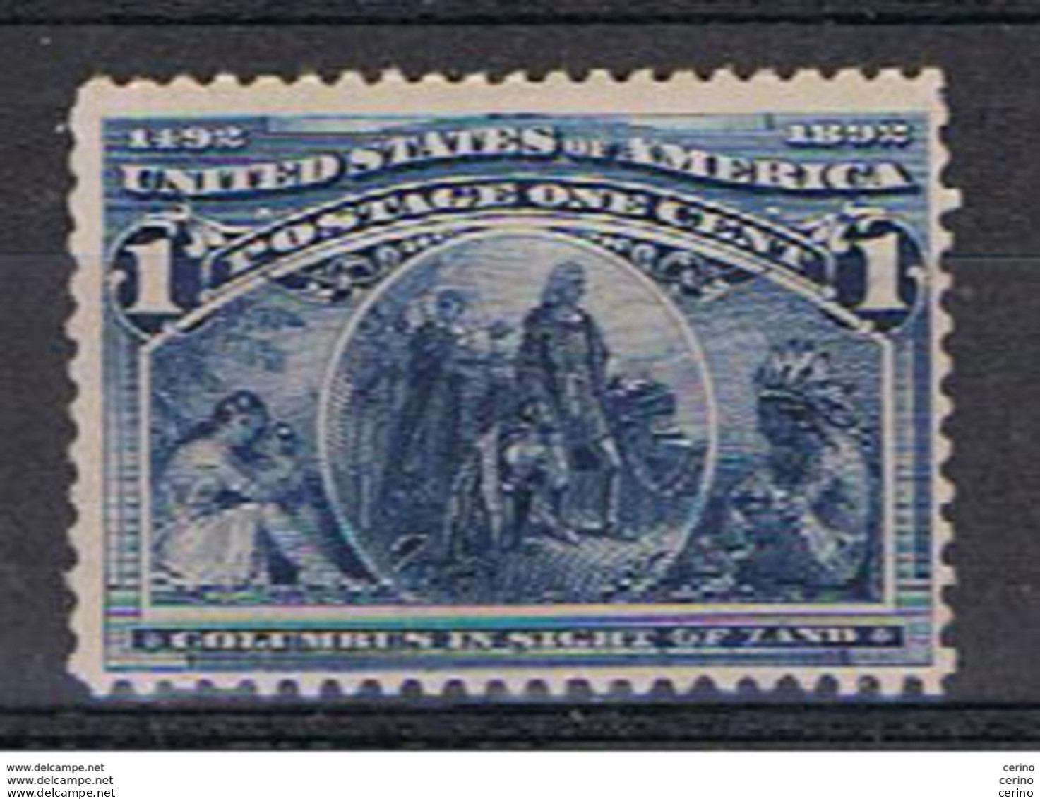U.S.A.:  1893  CENTENARY  -  1 C. UNUSED  STAMP  -  YV/TELL. 81 - Ongebruikt
