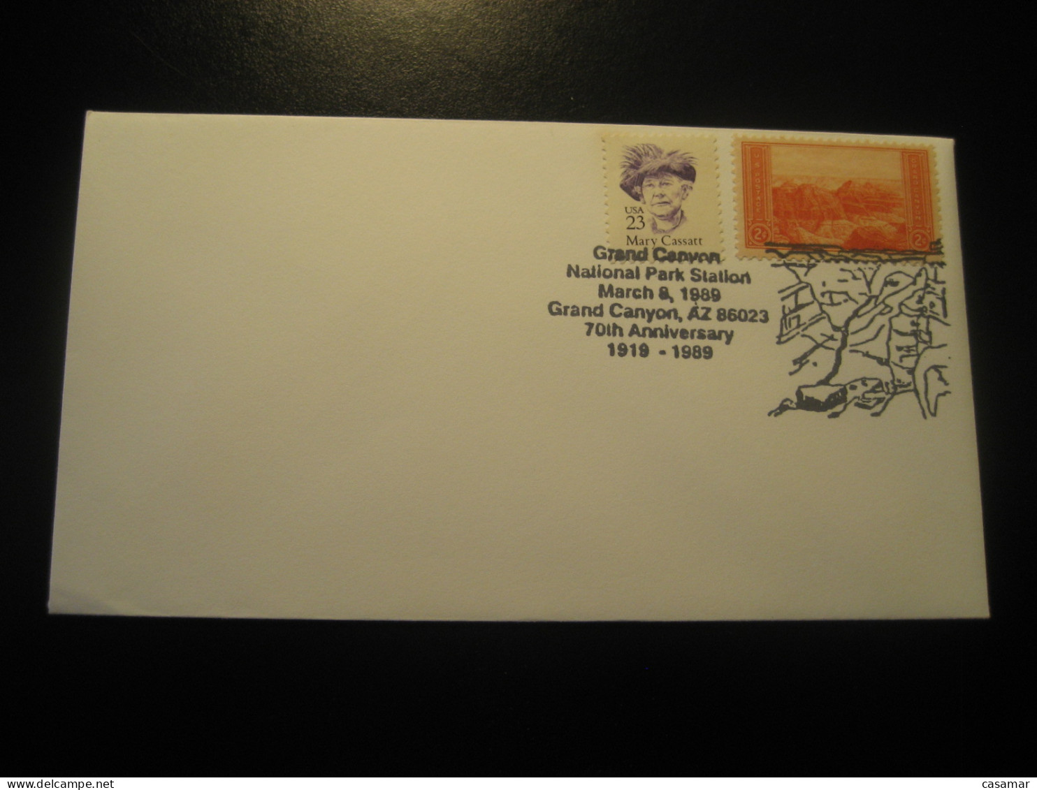 GRAND CANYON 1989 National Park Geology Geologie Cancel Cover USA - Autres