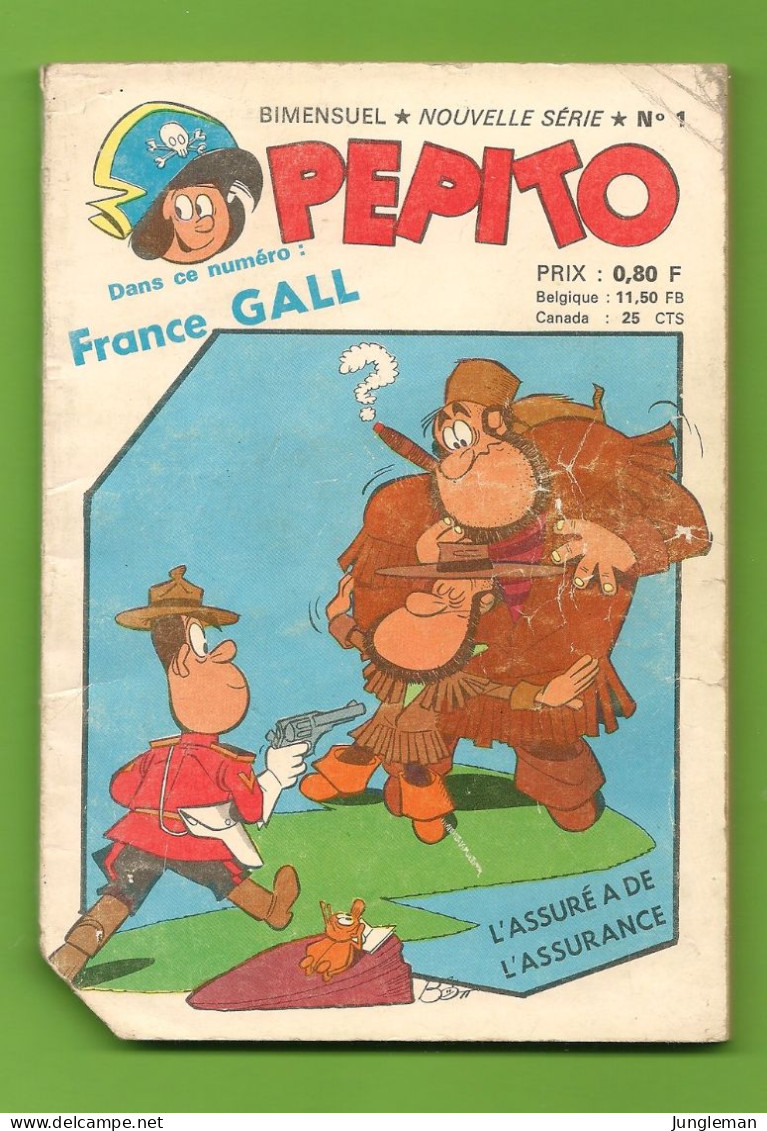 Pépito - Nouvelle Série N°1 - SAGE - Avec Aussi Baldo - Le Cavalier Inconnu - Dos France Gall - Mars 1965 - BE - Sagédition