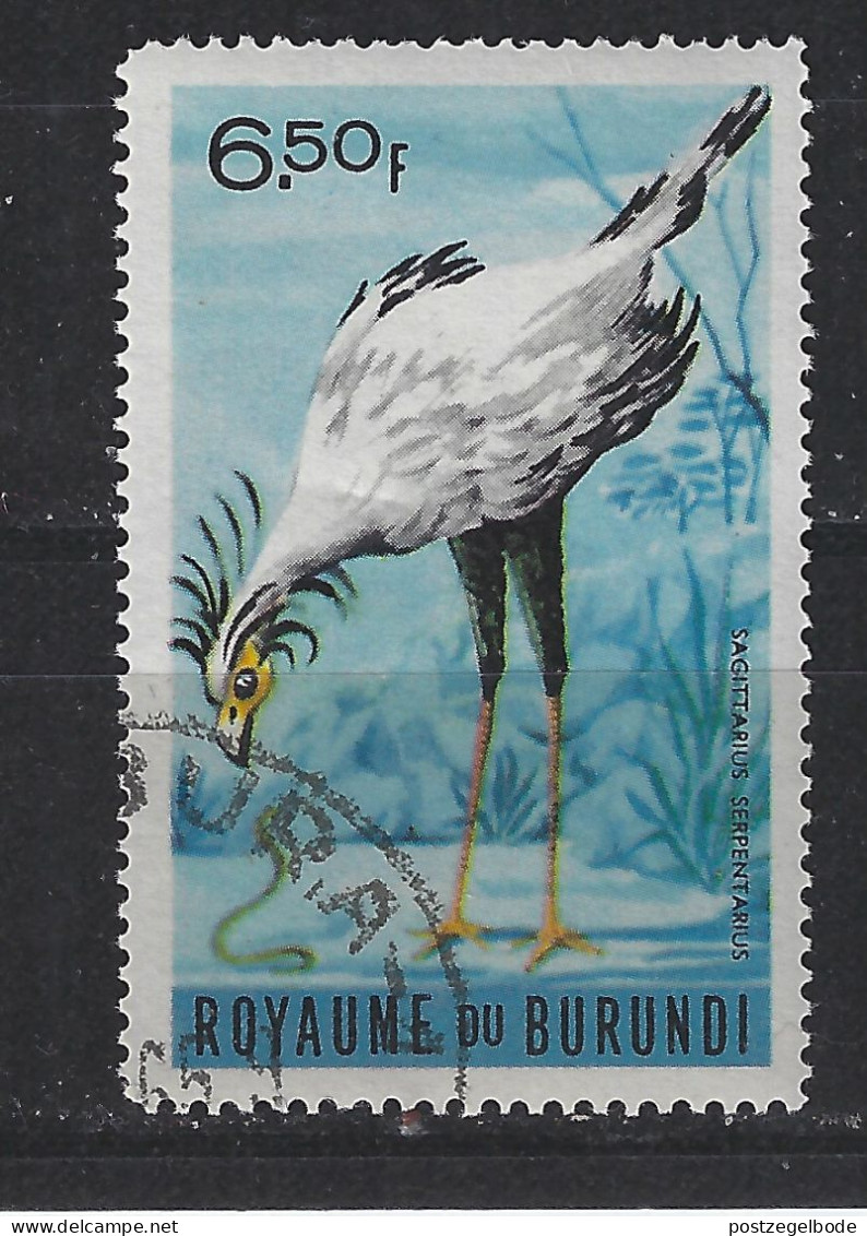 Burundi Used ; Secretaris Vogel Secretary Bird Serpentaire Secretario Ave Oiseau - Ostriches