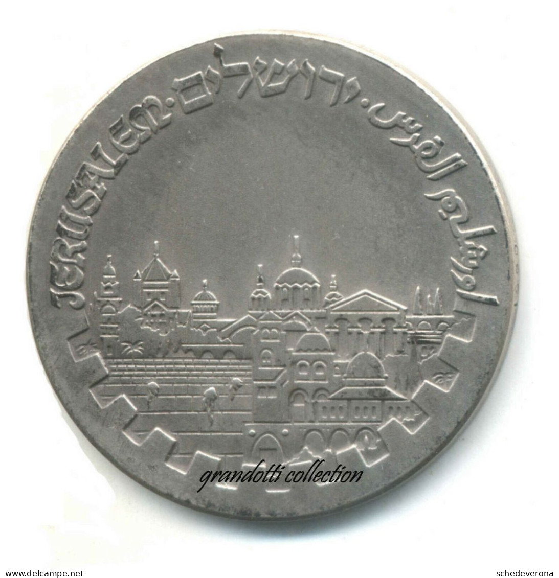 ROTARY GIUBILEO GERUSALEMME 1979 MEDAGLIA ISRAELE ARGENTO JERUSALEM JUBILEE - Professionals / Firms